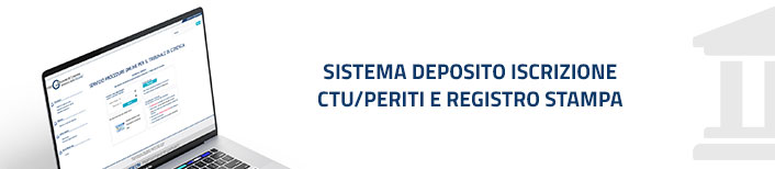 Sistema deposito iscrizione ctu/periti e registro stampa